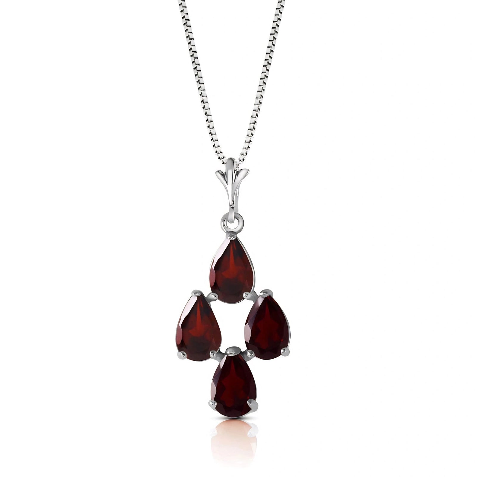 White Gold Grace Necklace Amethyst 10K — Marta