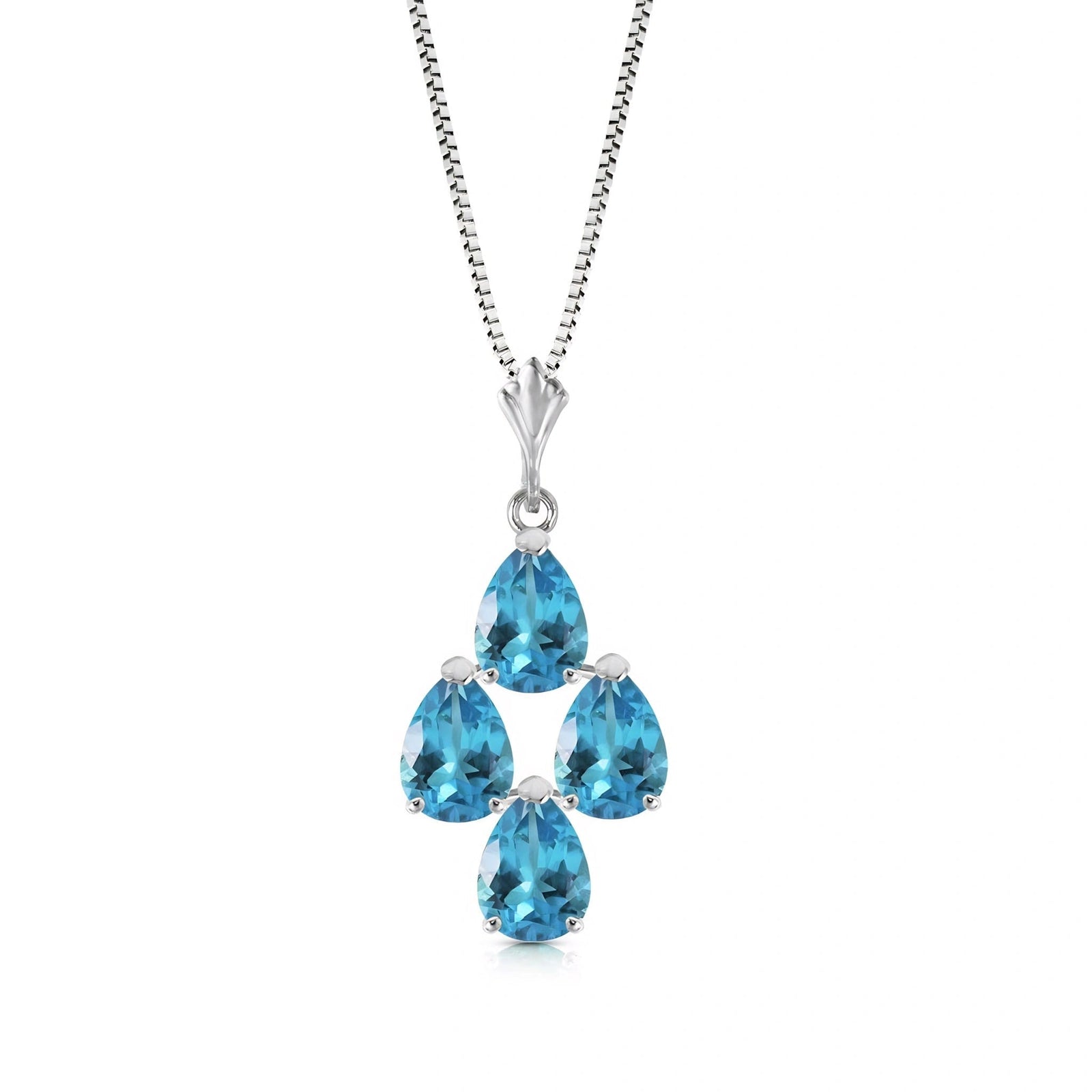 White Gold Grace Necklace Citrine 10K — Marta