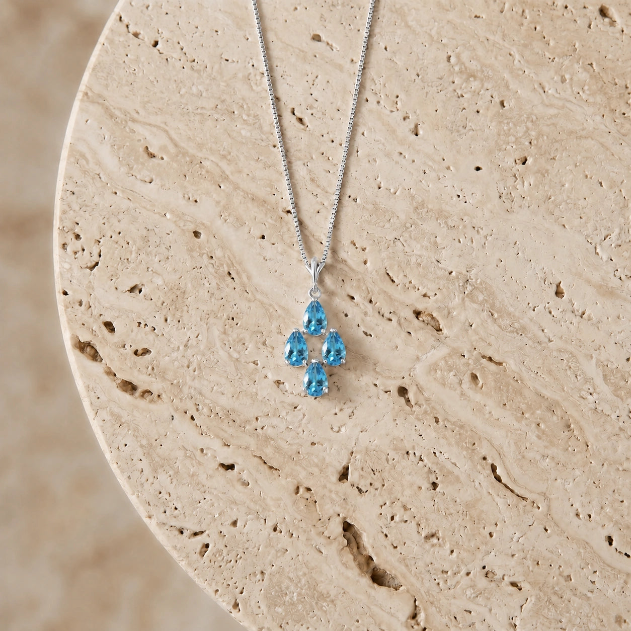 White Gold Grace Necklace Citrine 10K — Marta