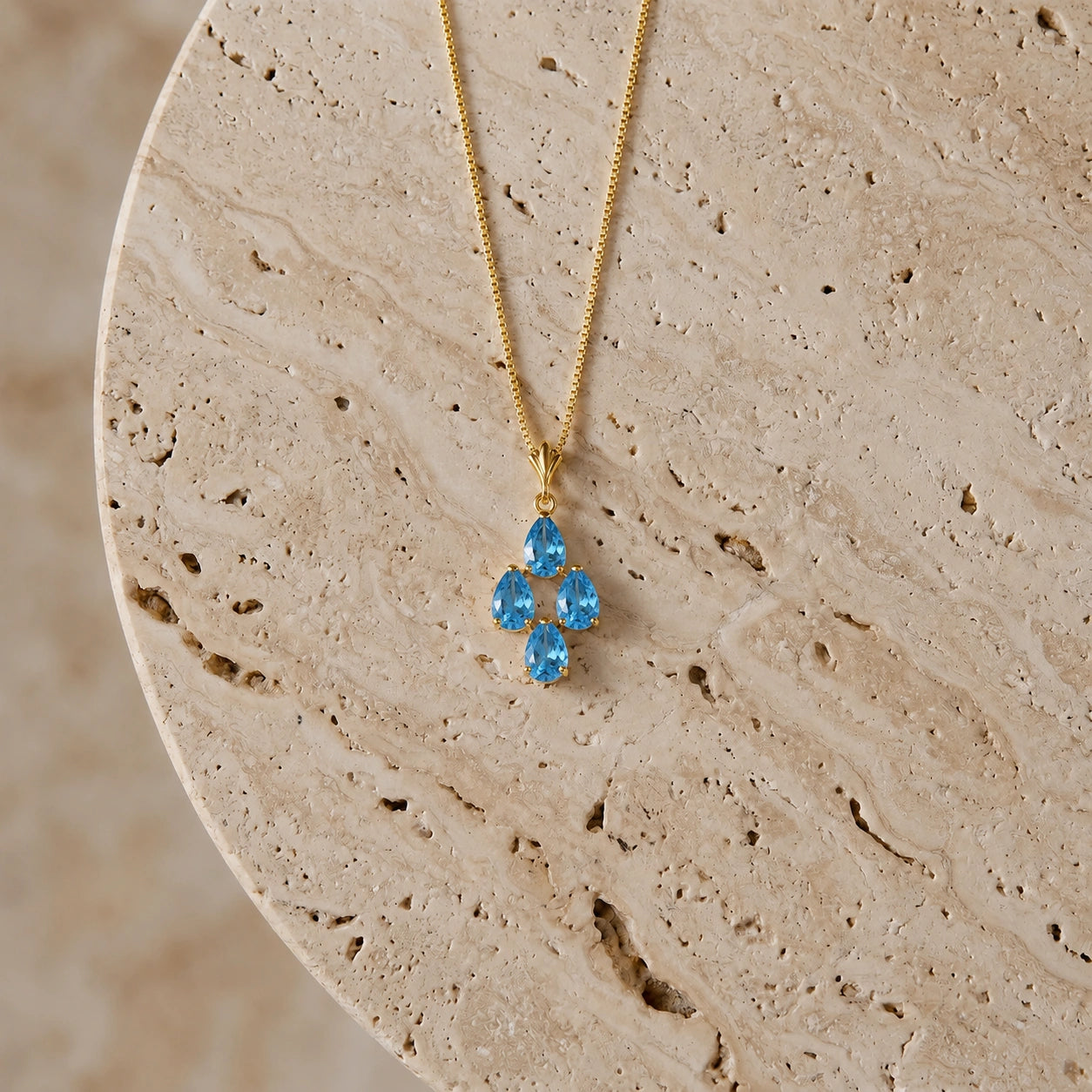 Yellow Gold Grace Necklace Citrine 10K — Marta