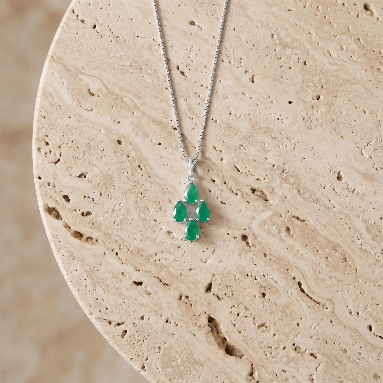 White Gold Grace Necklace Tanzanite 10K — Marta