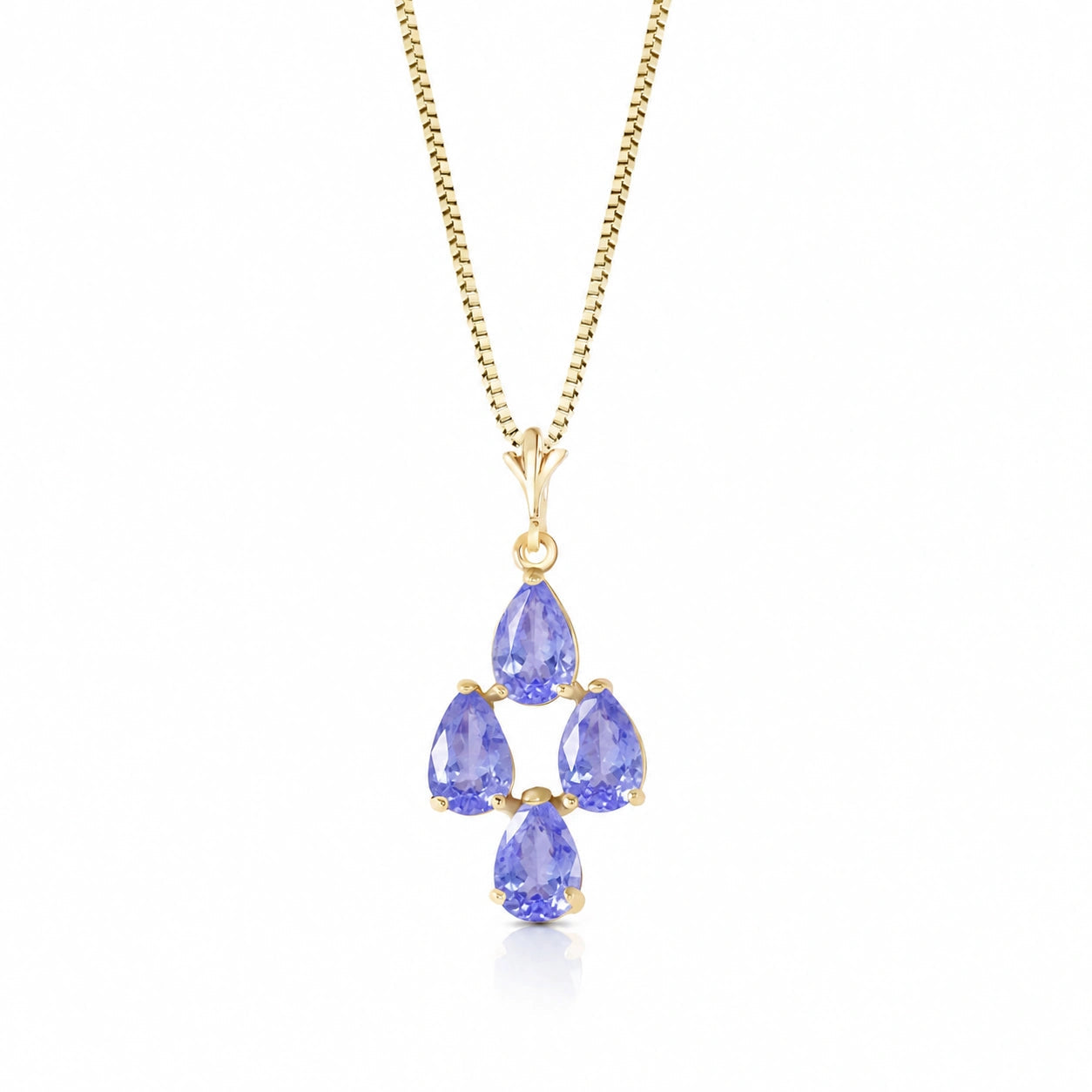 Yellow Gold Grace Necklace Tanzanite 10K — Marta