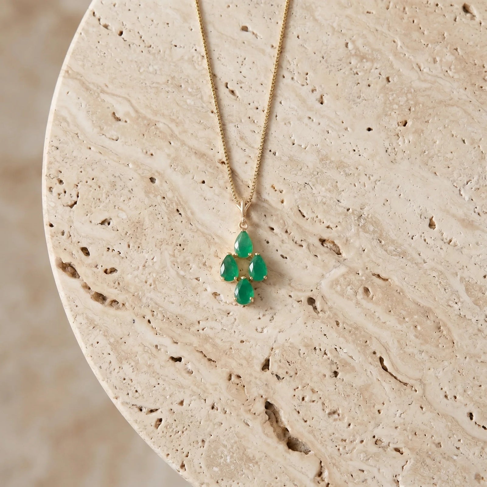 Yellow Gold Grace Necklace Tanzanite 10K — Marta