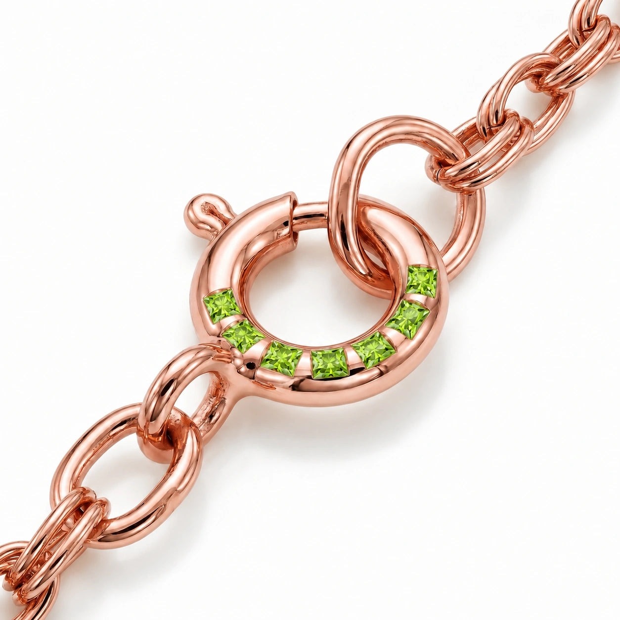 Rose Gold Eternal Necklace Amethyst 10K — Gioconda