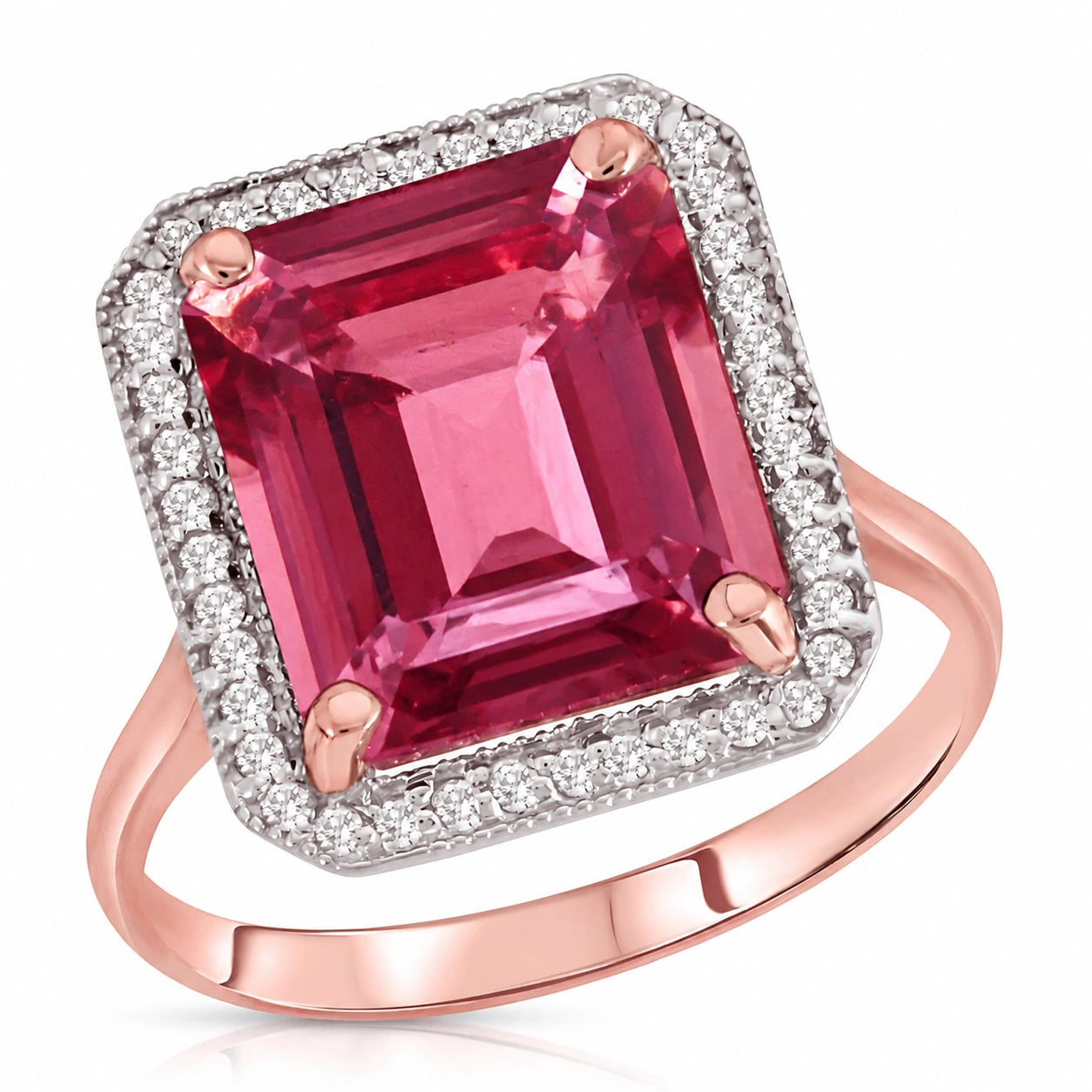 Rose Gold Diamond & Garnet — Maura
