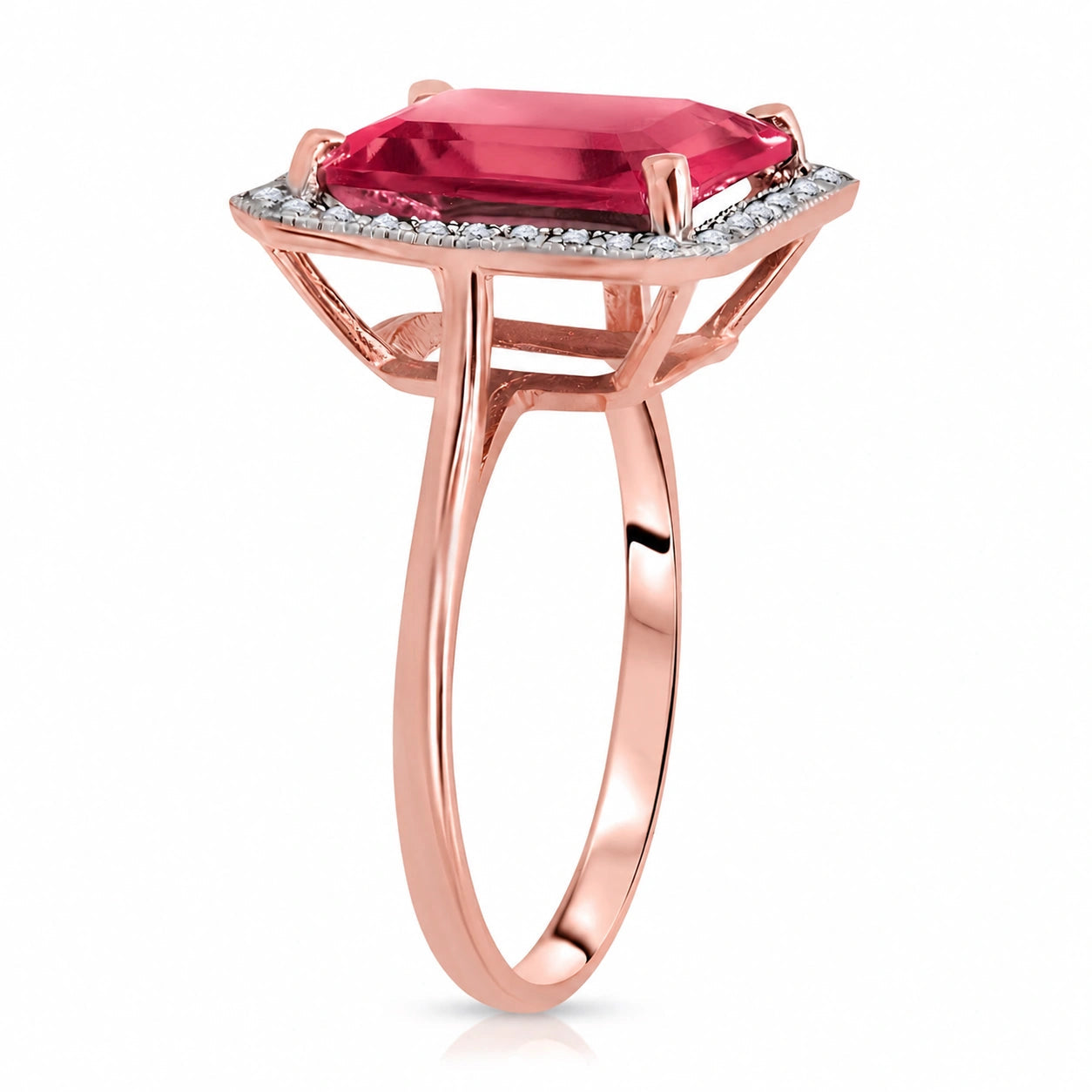 Rose Gold Diamond & Garnet — Maura