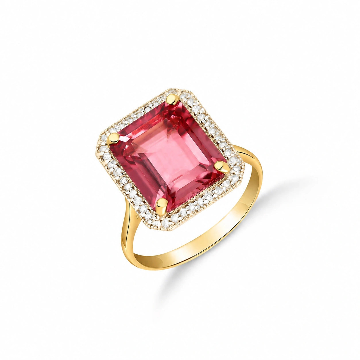 Yellow Gold Diamond & Garnet — Maura