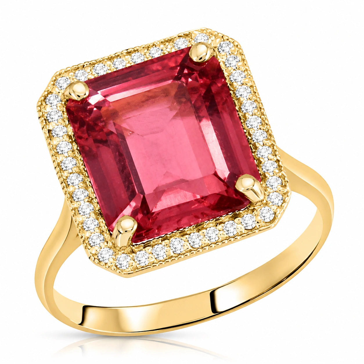Yellow Gold Diamond & Garnet — Maura