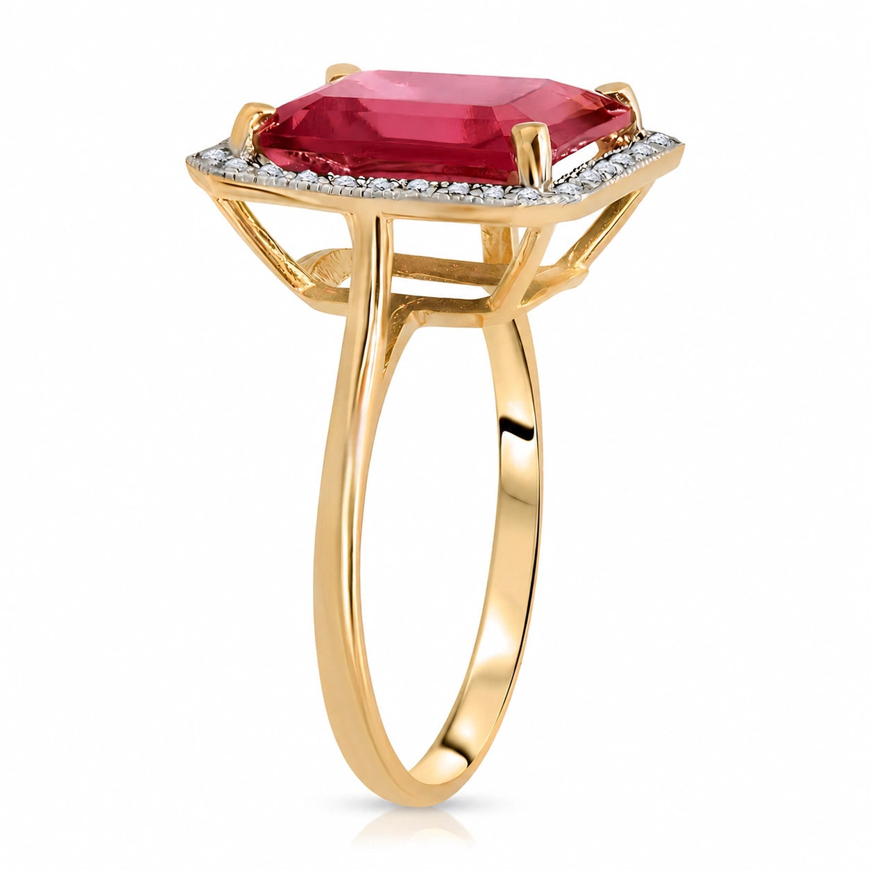 Yellow Gold Diamond & Garnet — Maura