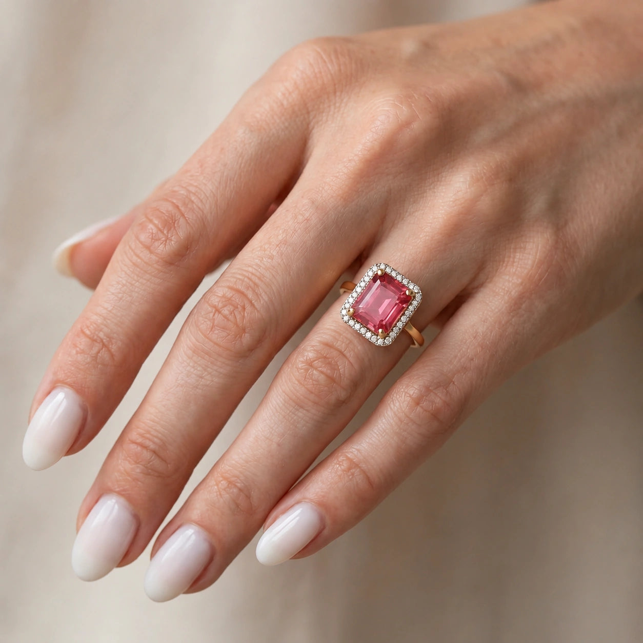 Yellow Gold Diamond & Garnet — Maura