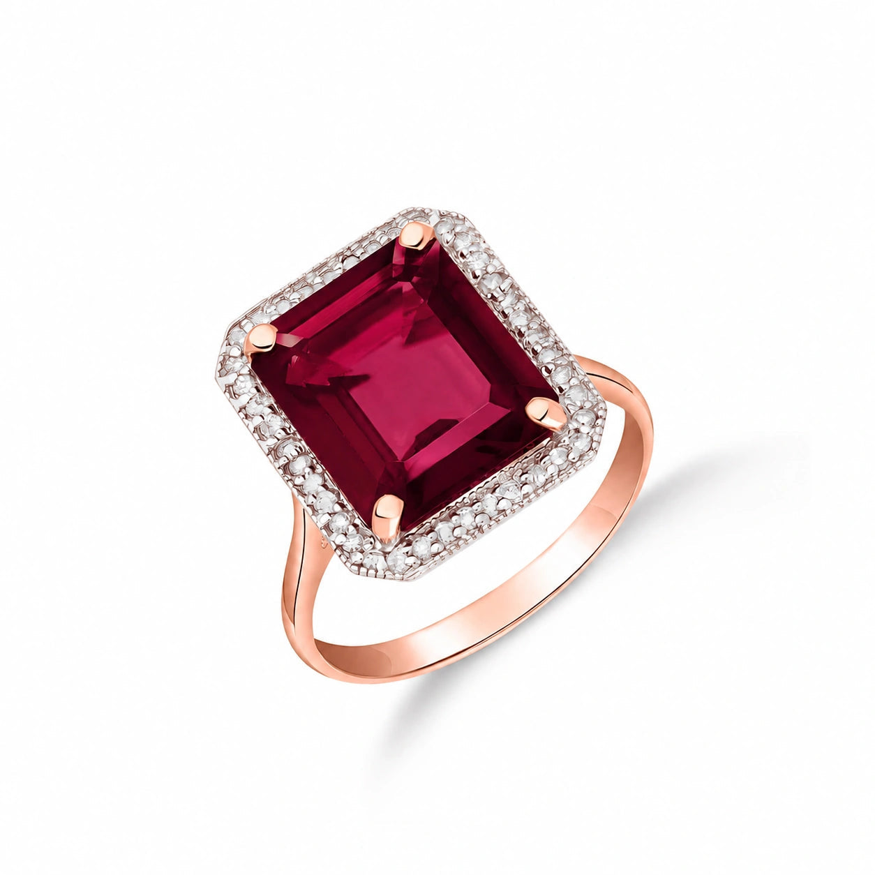 Rose Gold Diamond & Ruby — Maura