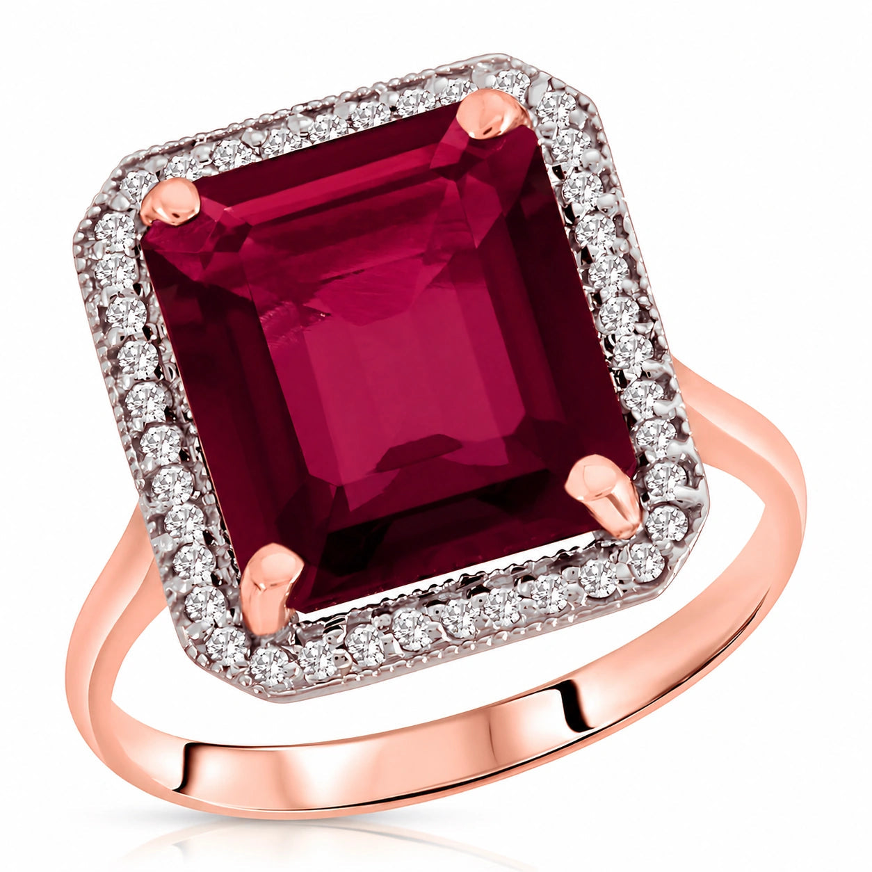 Rose Gold Diamond & Ruby — Maura