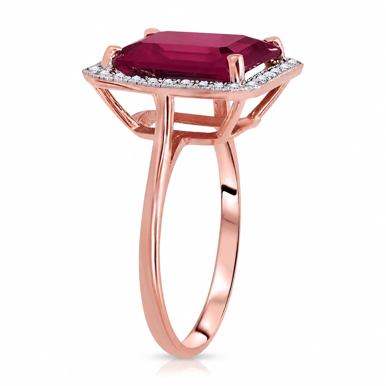 Rose Gold Diamond & Ruby — Maura