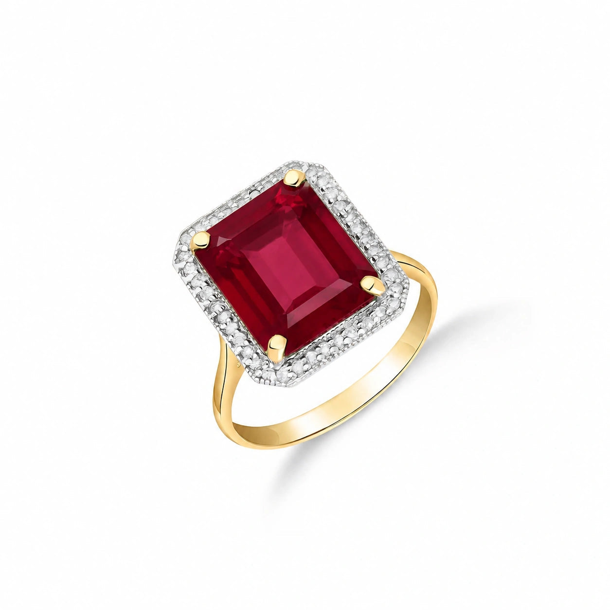 Yellow Gold Diamond & Ruby — Maura