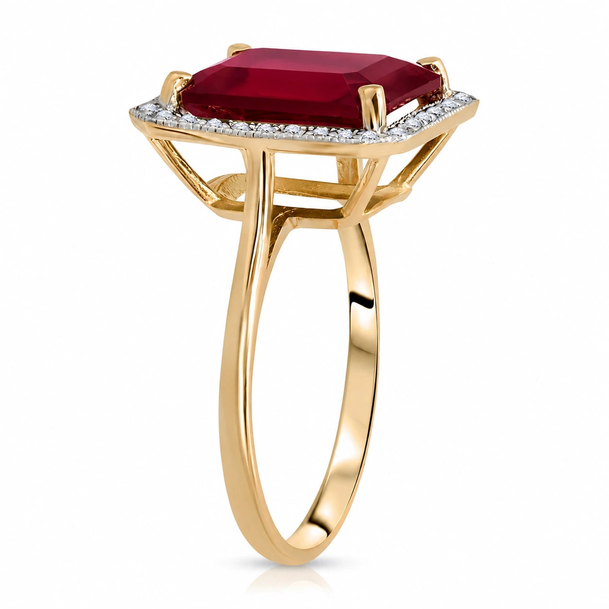Yellow Gold Diamond & Ruby — Maura