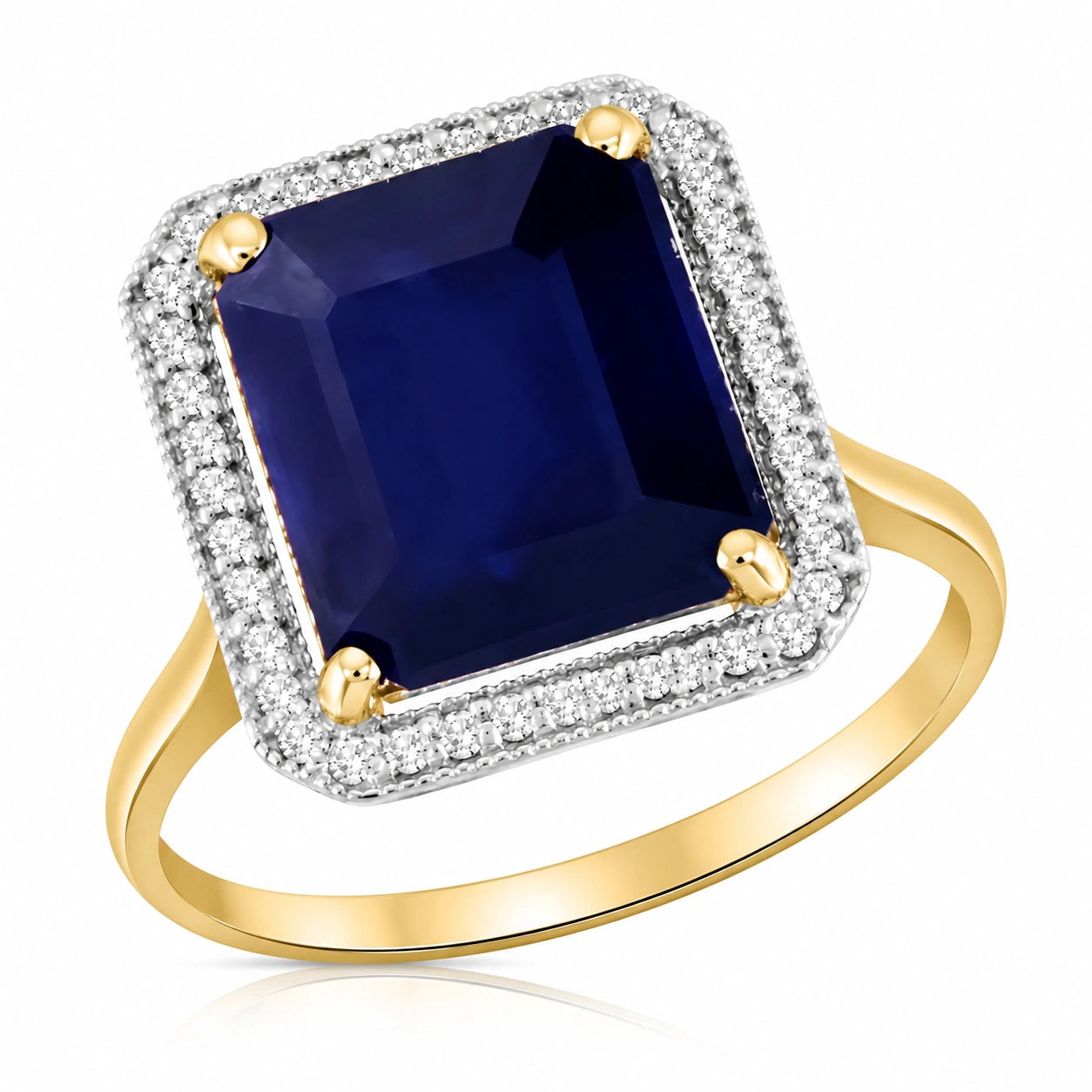 Yellow Gold Diamond & Sapphire — Maura