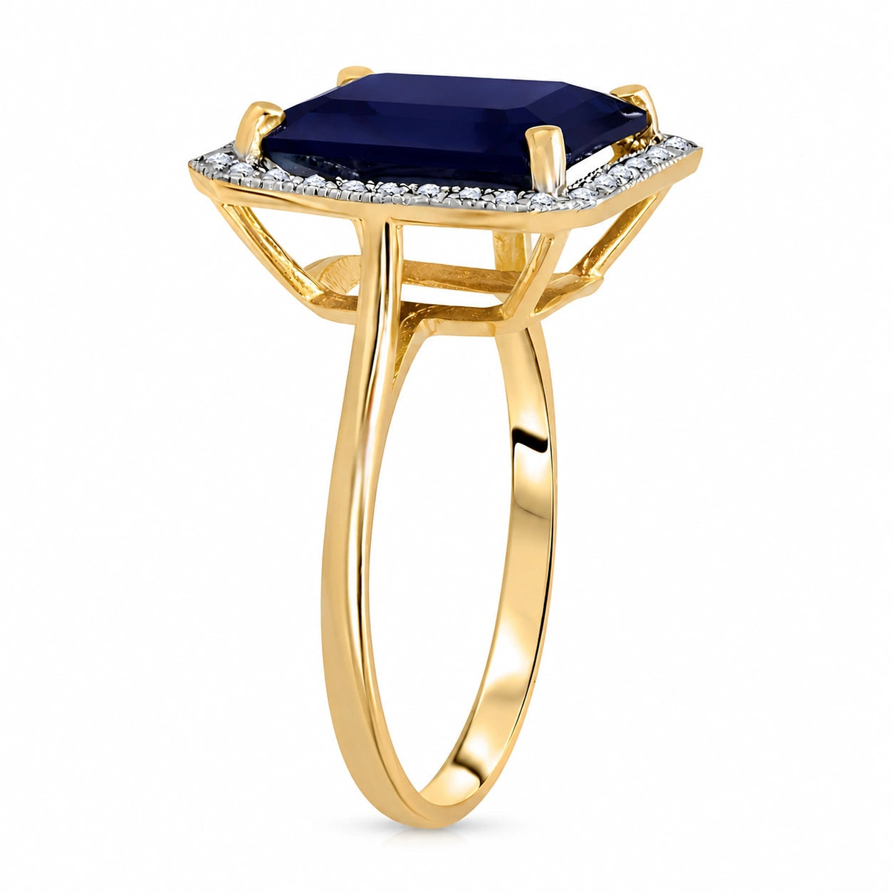 Yellow Gold Diamond & Sapphire — Maura