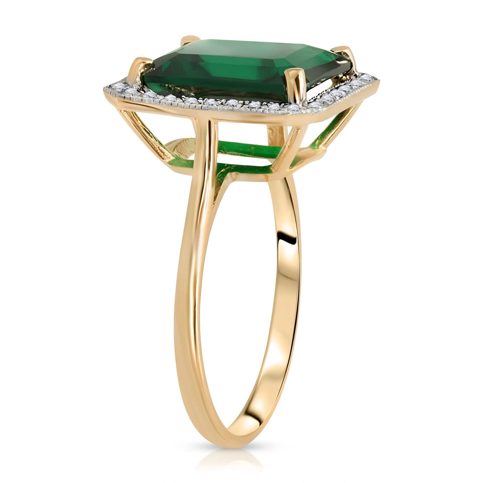 Yellow Gold Emerald & Diamond — Maura