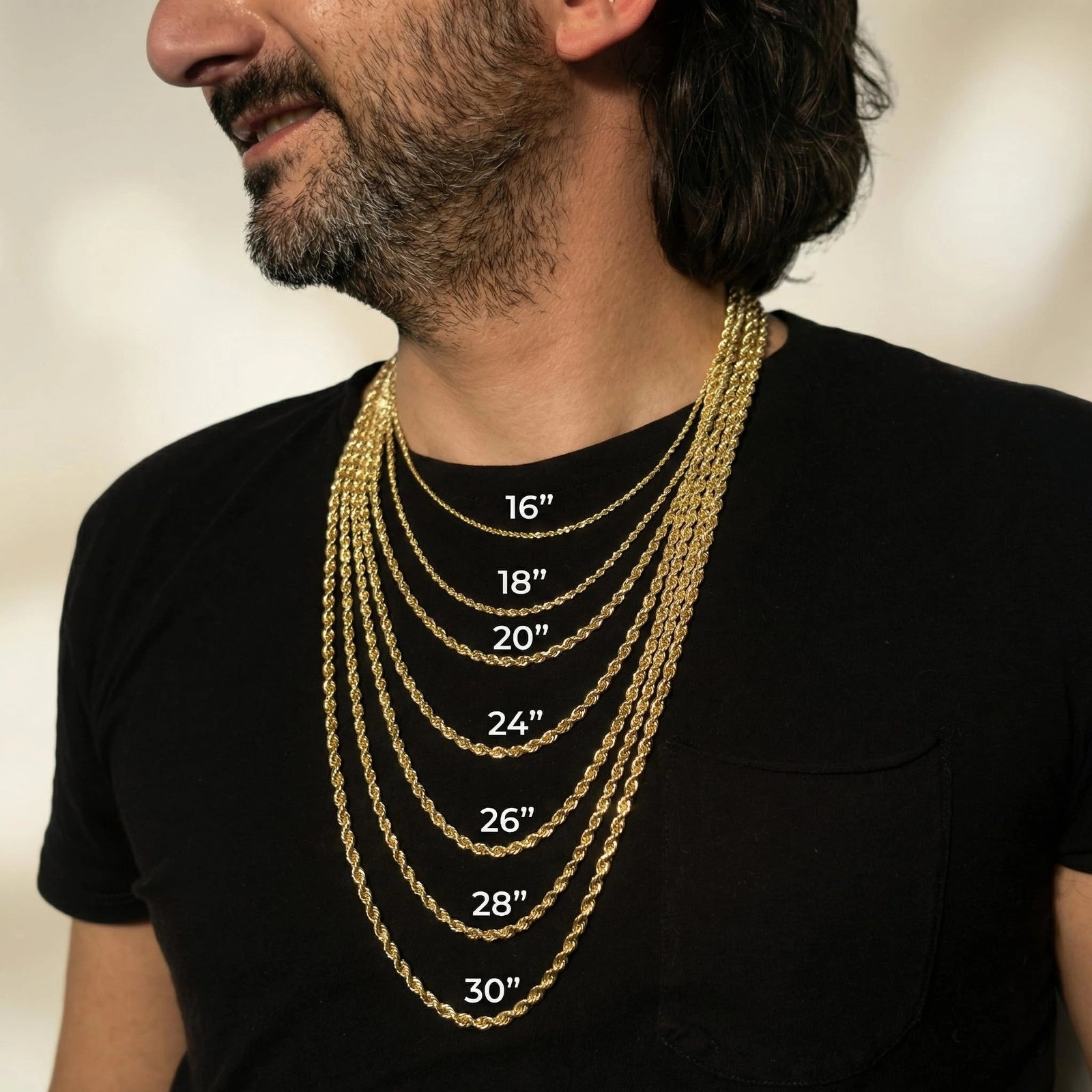 Maximo Rope Chain Necklace chain detail — Veroni