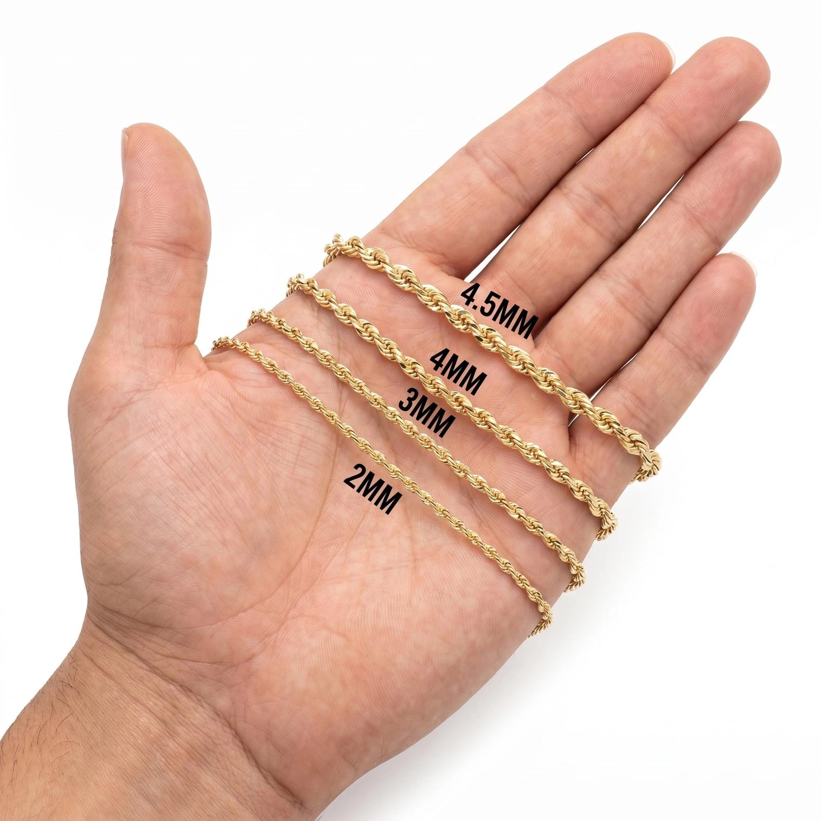 Maximo Rope Chain Necklace chain detail — Veroni