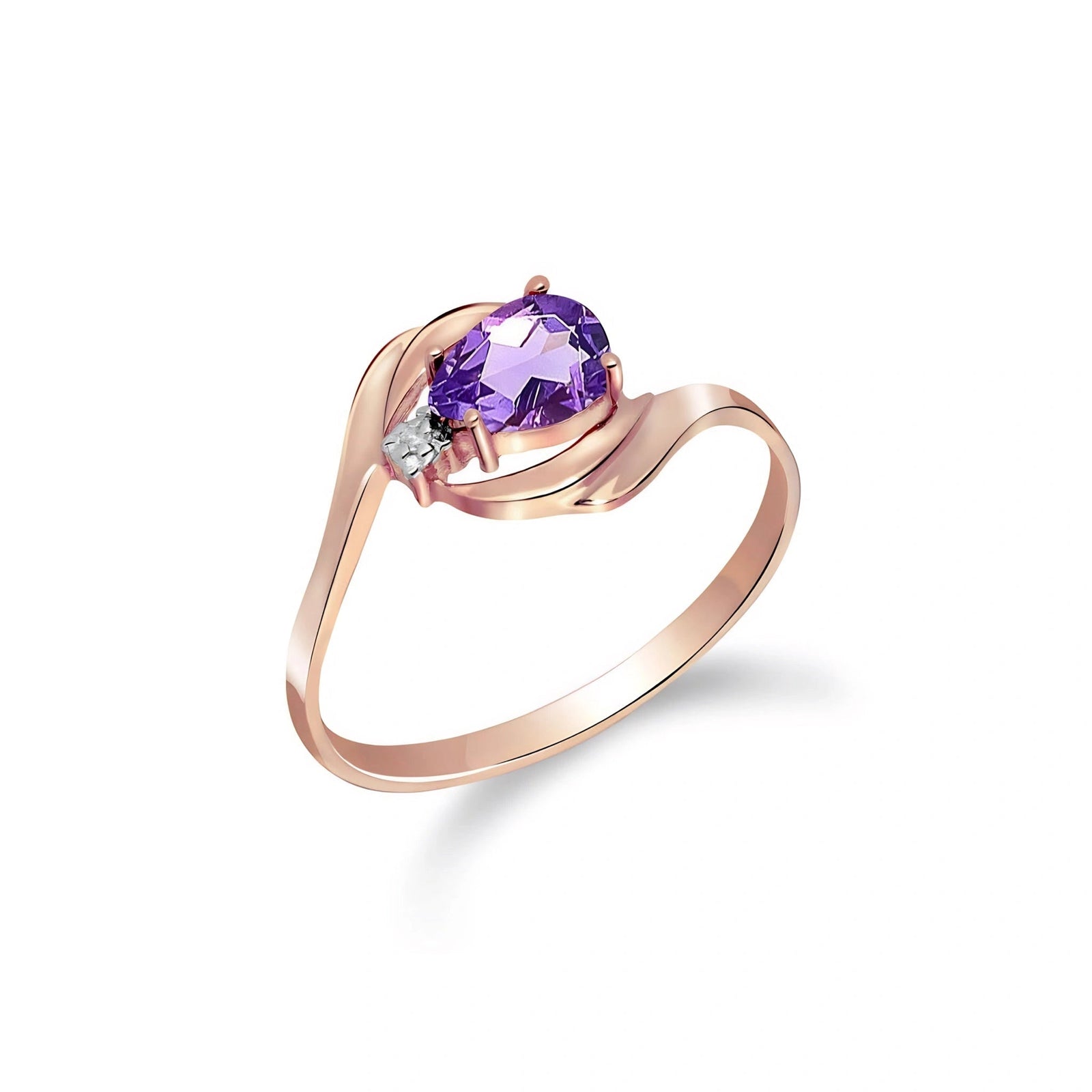 Rose Gold Diamond & Amethyst — Michela