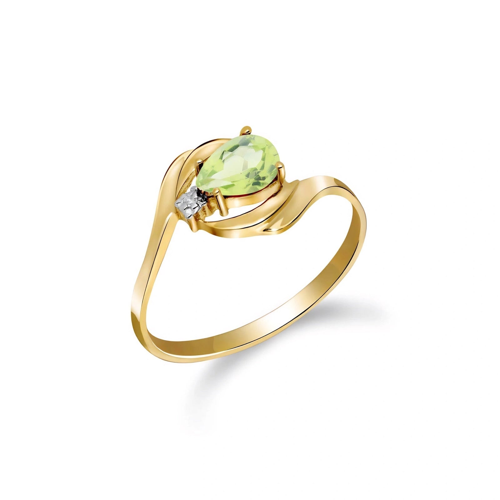 Yellow Gold Diamond & Peridot — Michela