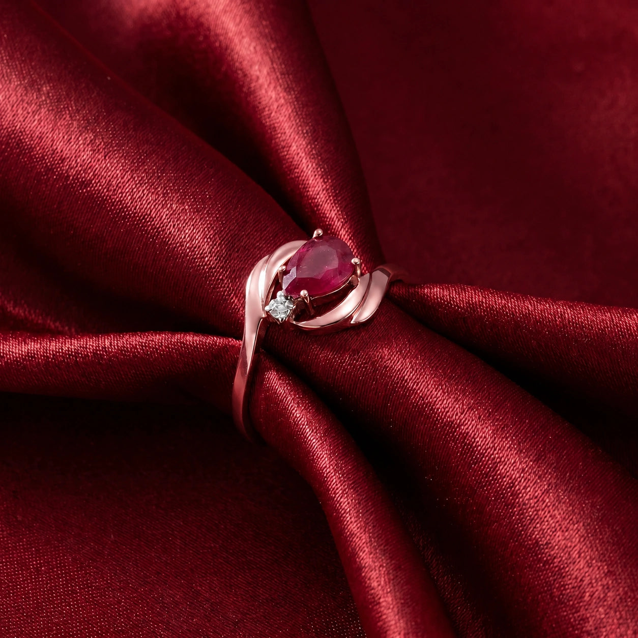 Rose Gold Diamond & Ruby — Michela