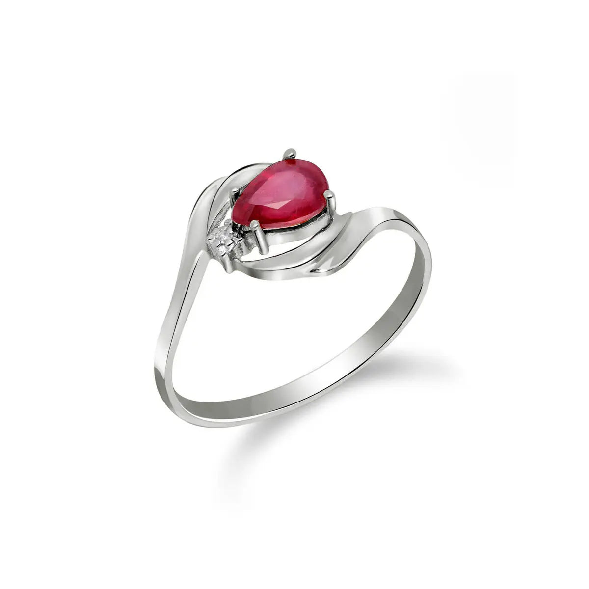 White Gold Diamond & Ruby — Michela