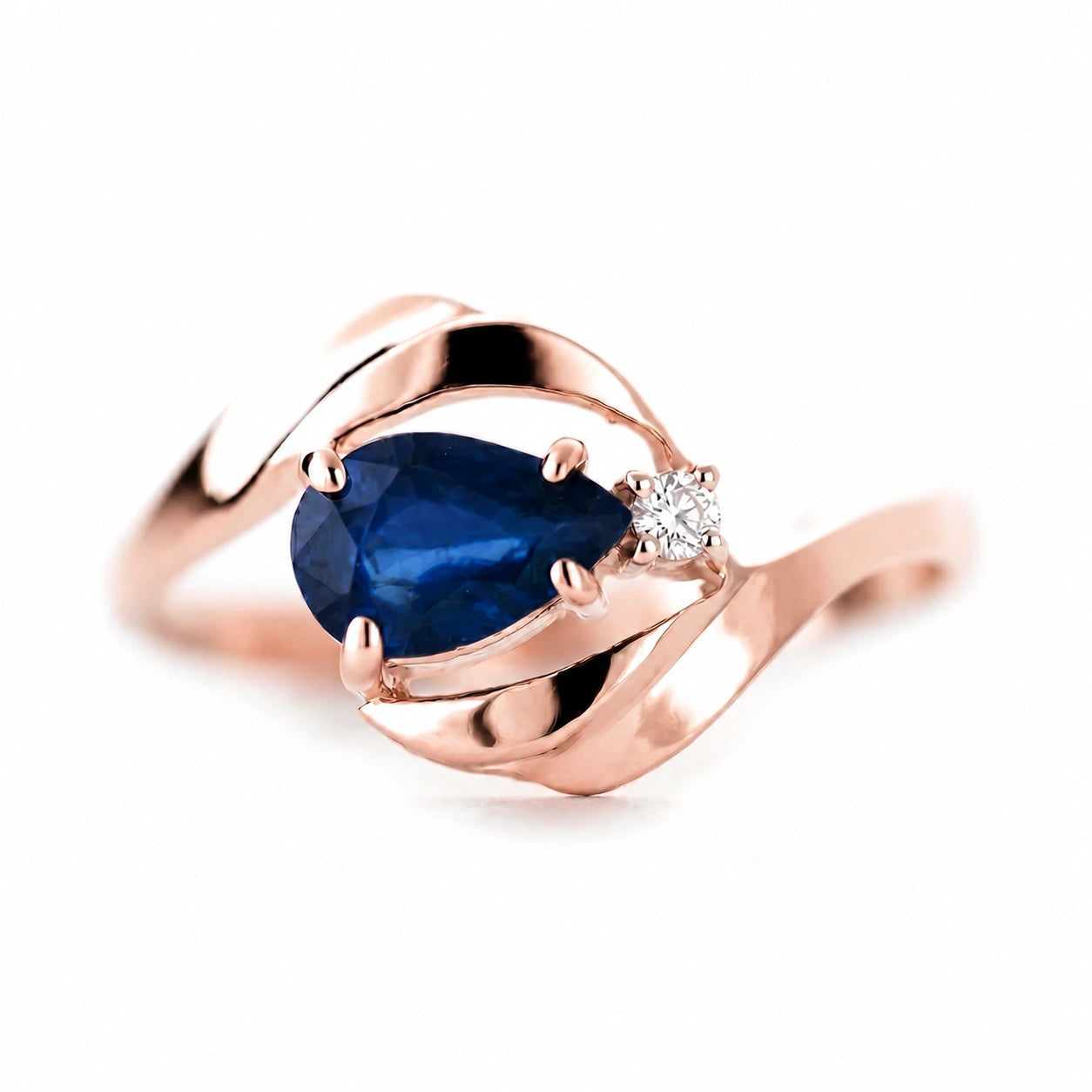 Rose Gold Diamond & Sapphire — Michela