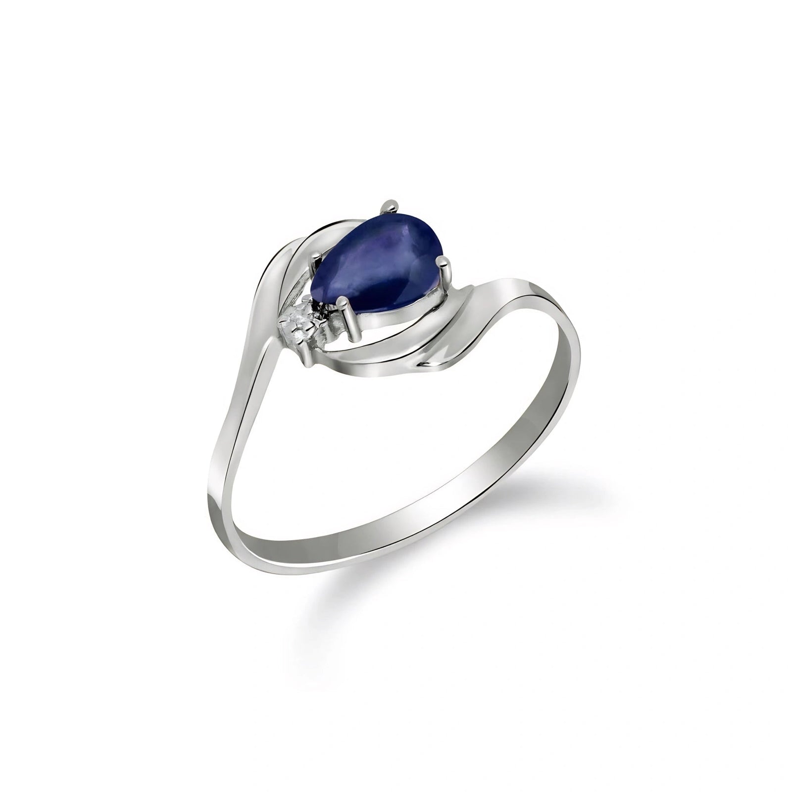 White Gold Diamond & Sapphire — Michela