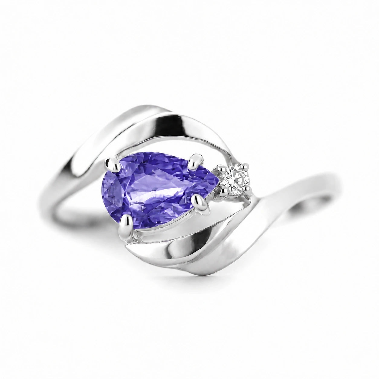 White Gold Diamond & Tanzanite — Michela