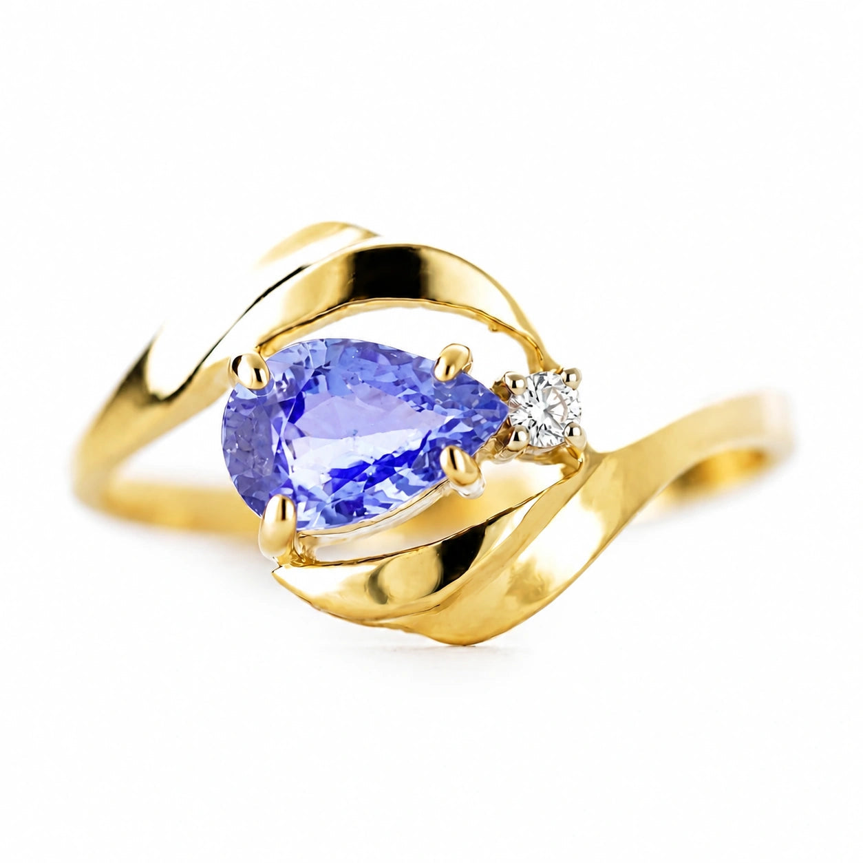 Yellow Gold Diamond & Tanzanite — Michela