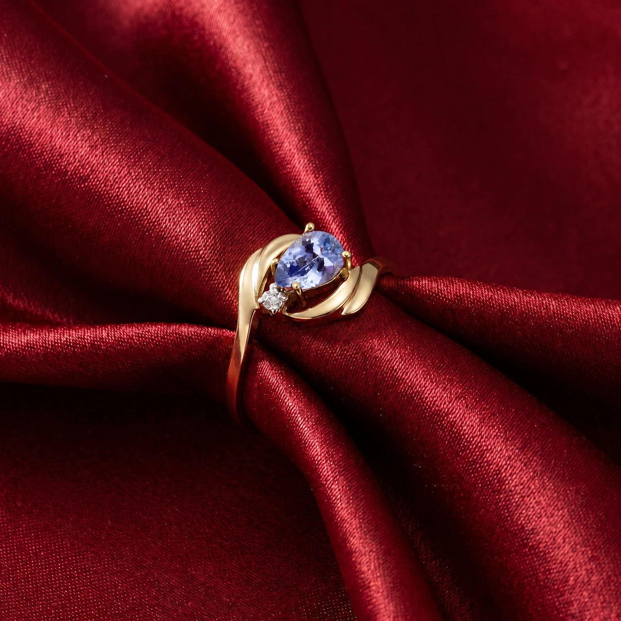 Yellow Gold Diamond & Tanzanite — Michela