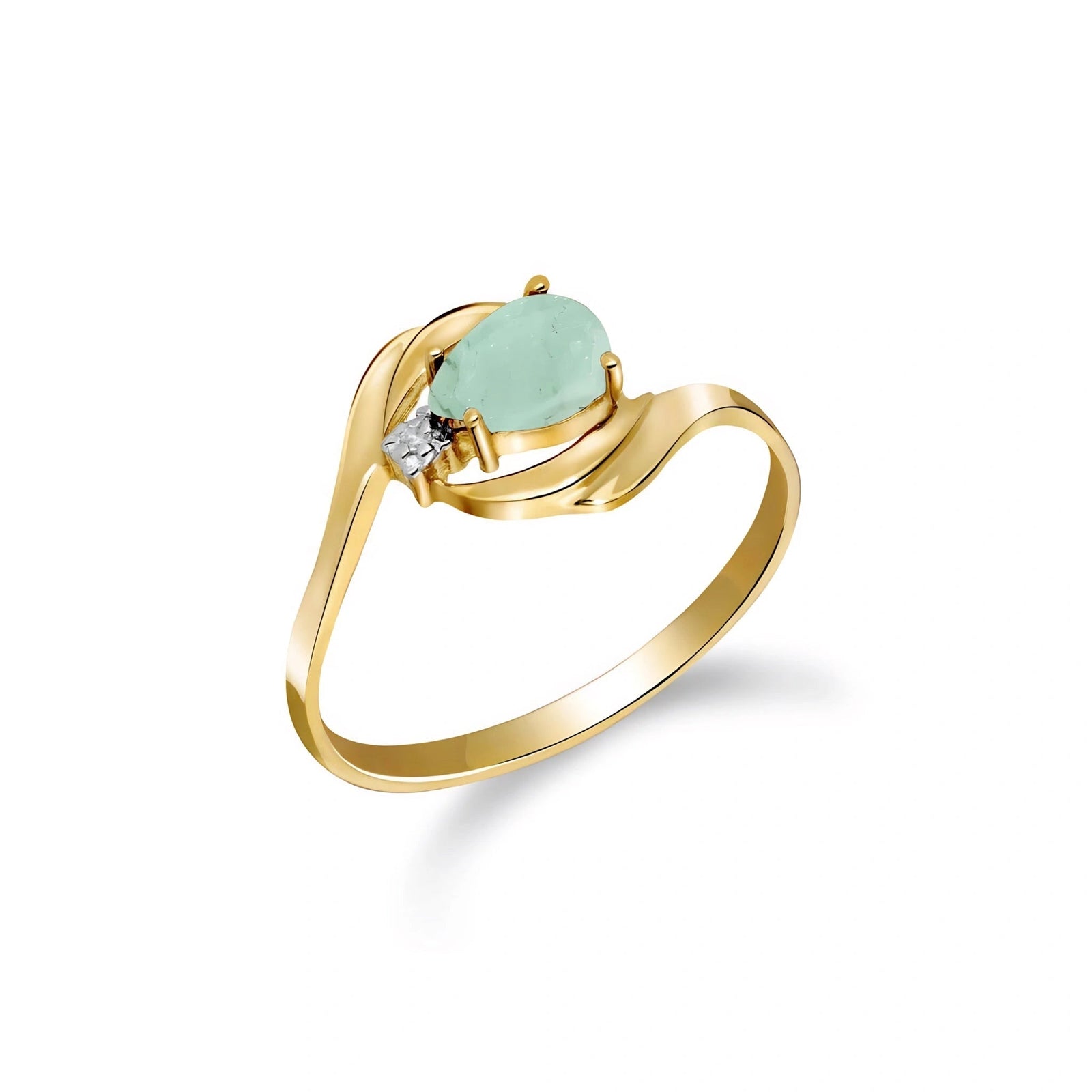 Yellow Gold Emerald & Diamond — Michela