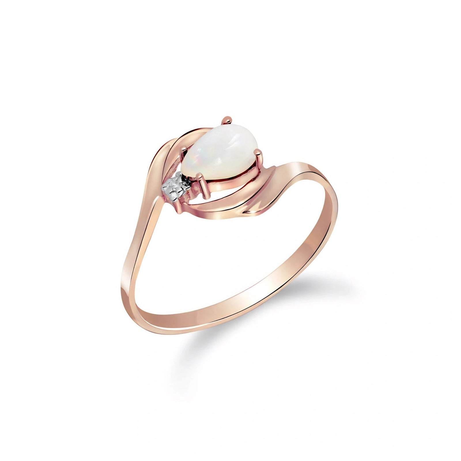 Rose Gold Opal & Diamond — Michela
