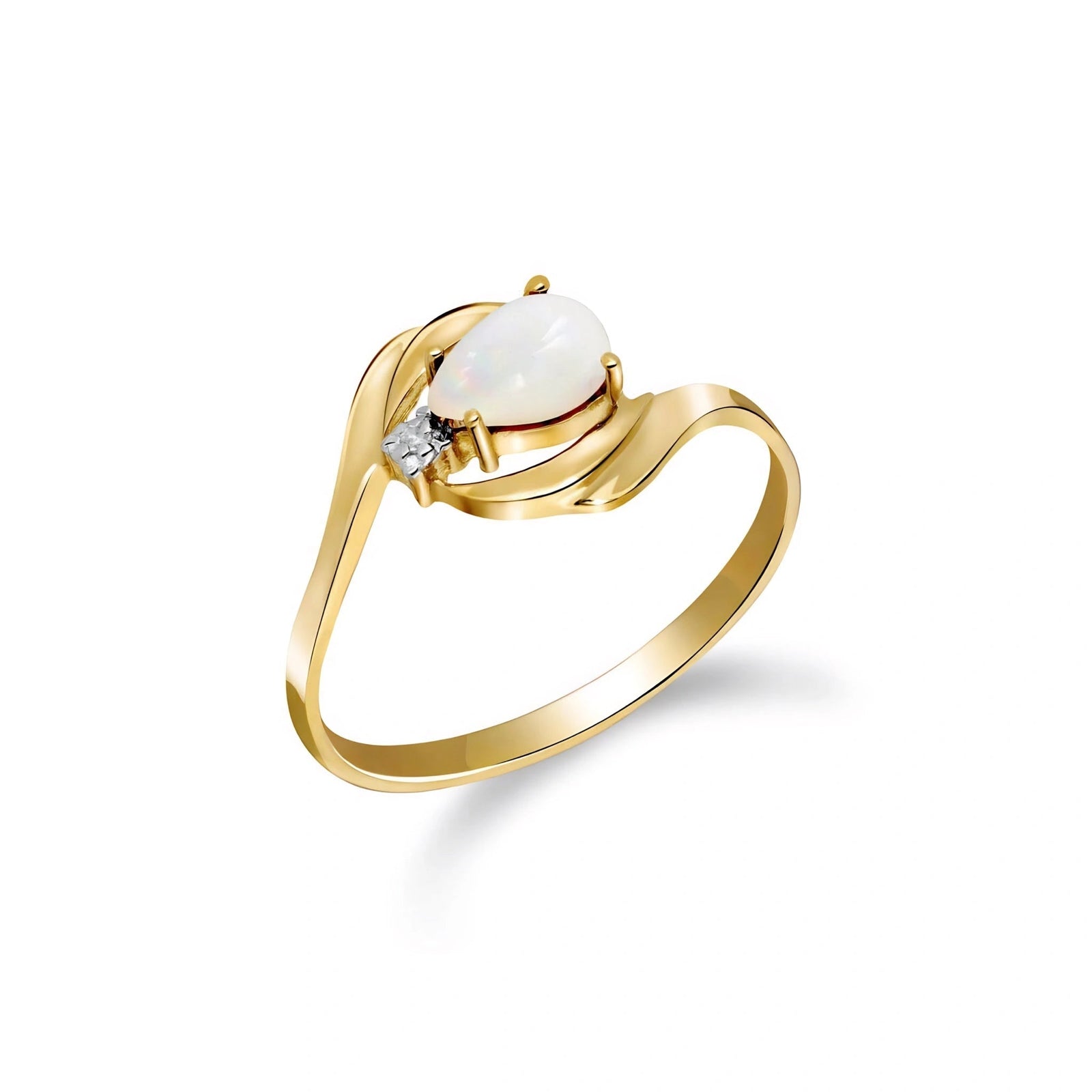 Yellow Gold Opal & Diamond — Michela