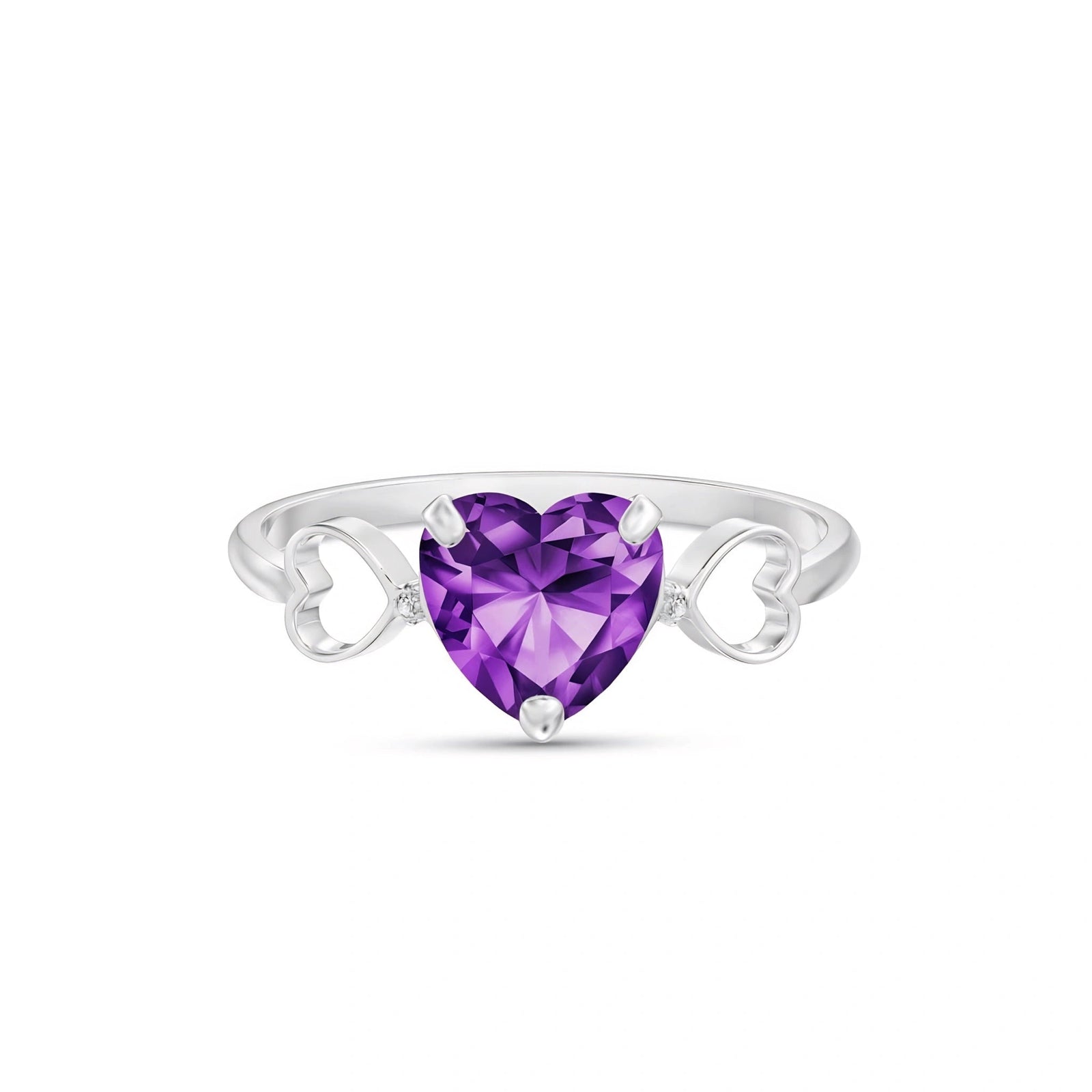 White Gold Diamond & Amethyst — Ebe