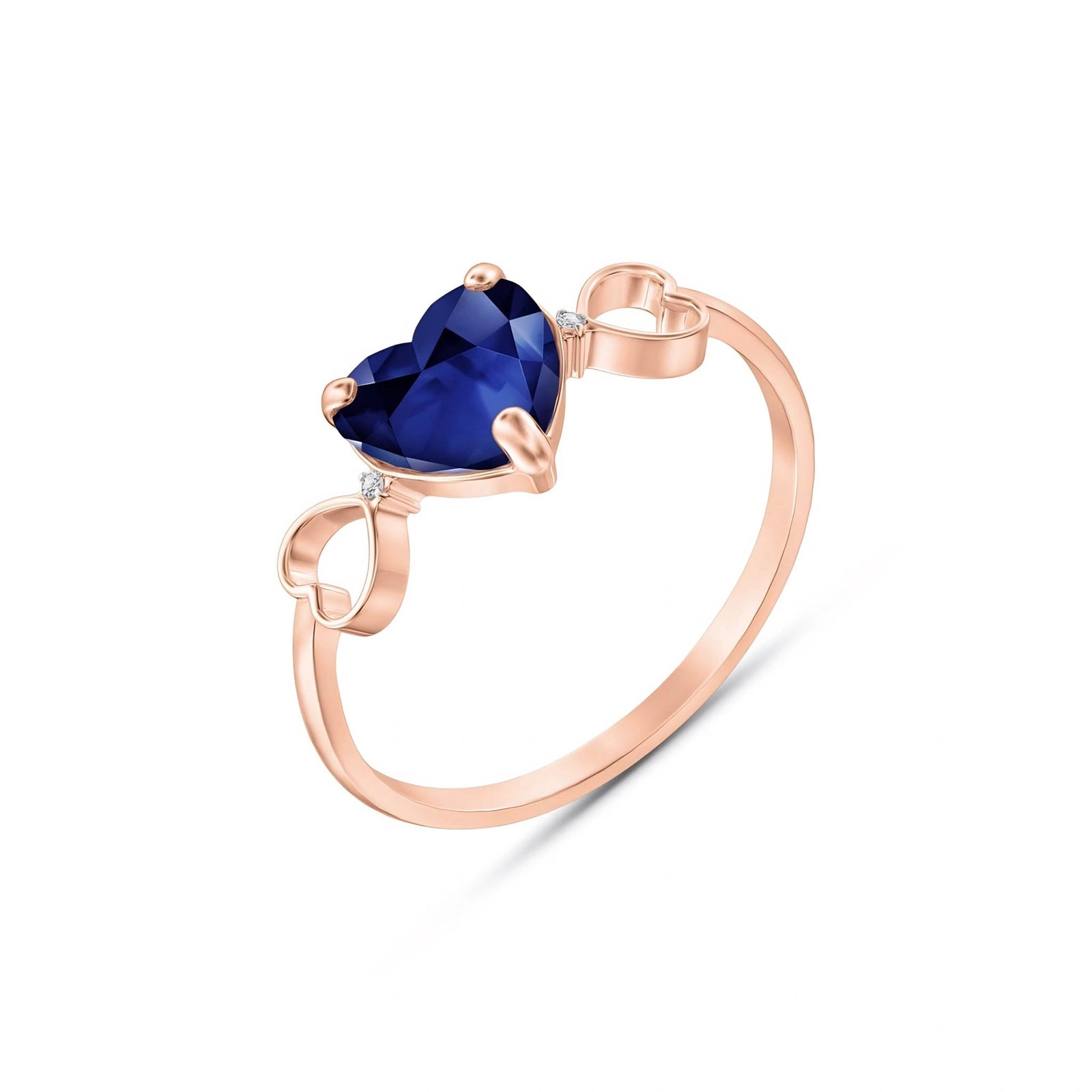 Rose Gold Diamond & Sapphire — Ebe