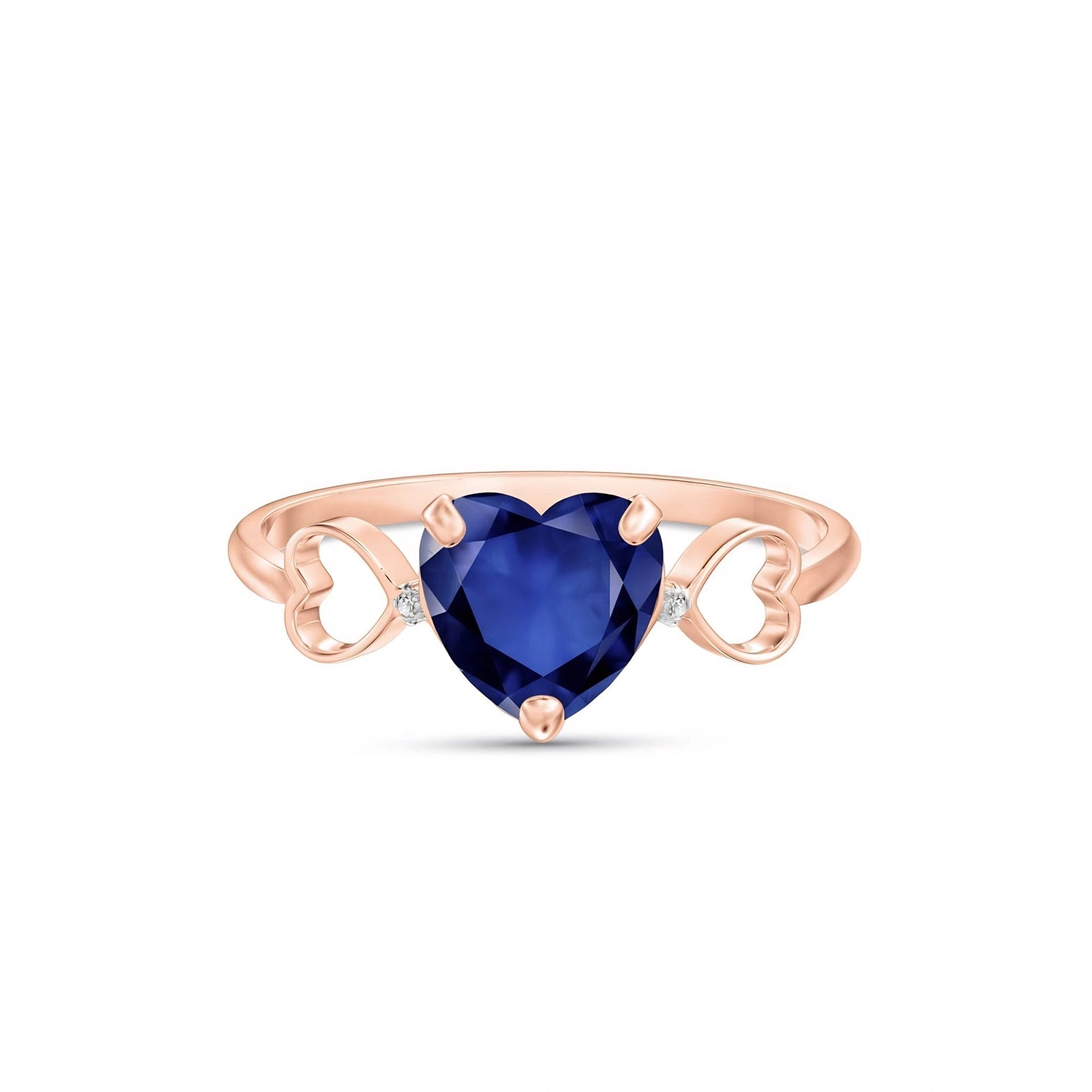 Rose Gold Diamond & Sapphire — Ebe