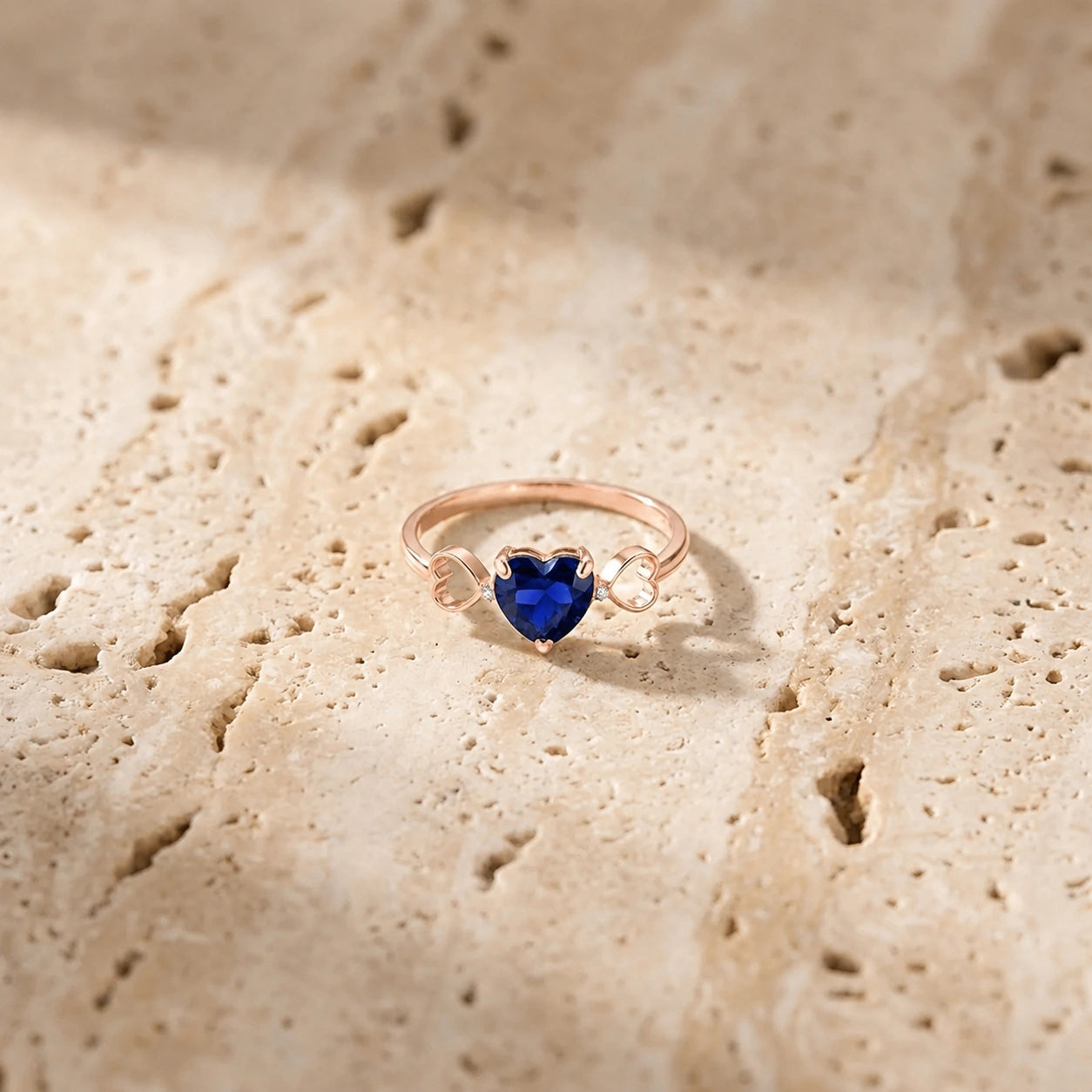 Rose Gold Diamond & Sapphire — Ebe
