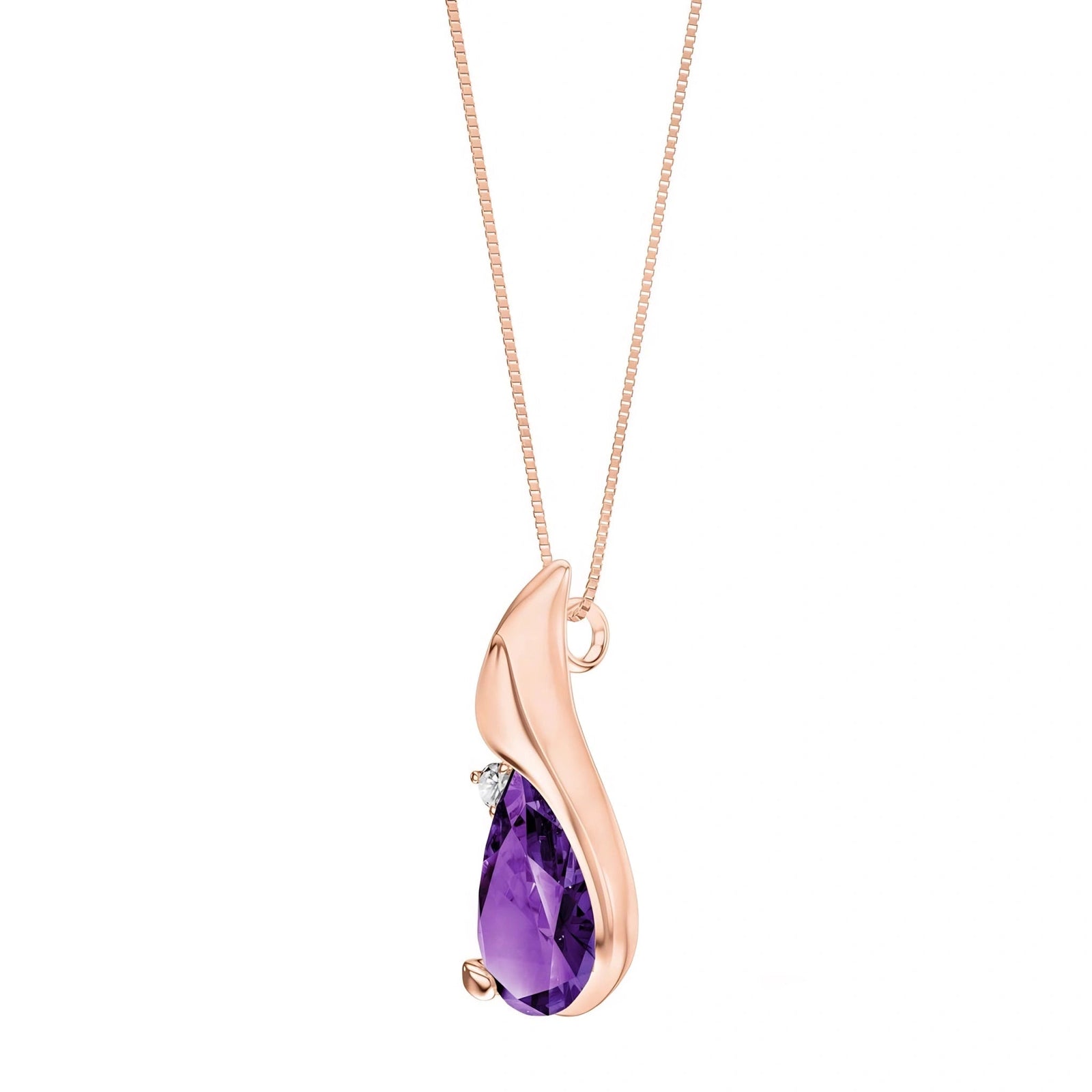 Rose Gold Amethyst & Diamond — Narcisa