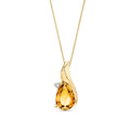 Yellow Gold Citrine & Diamond — Ivana