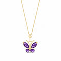 Yellow Gold Eternal Necklace Amethyst 10K — Miranda