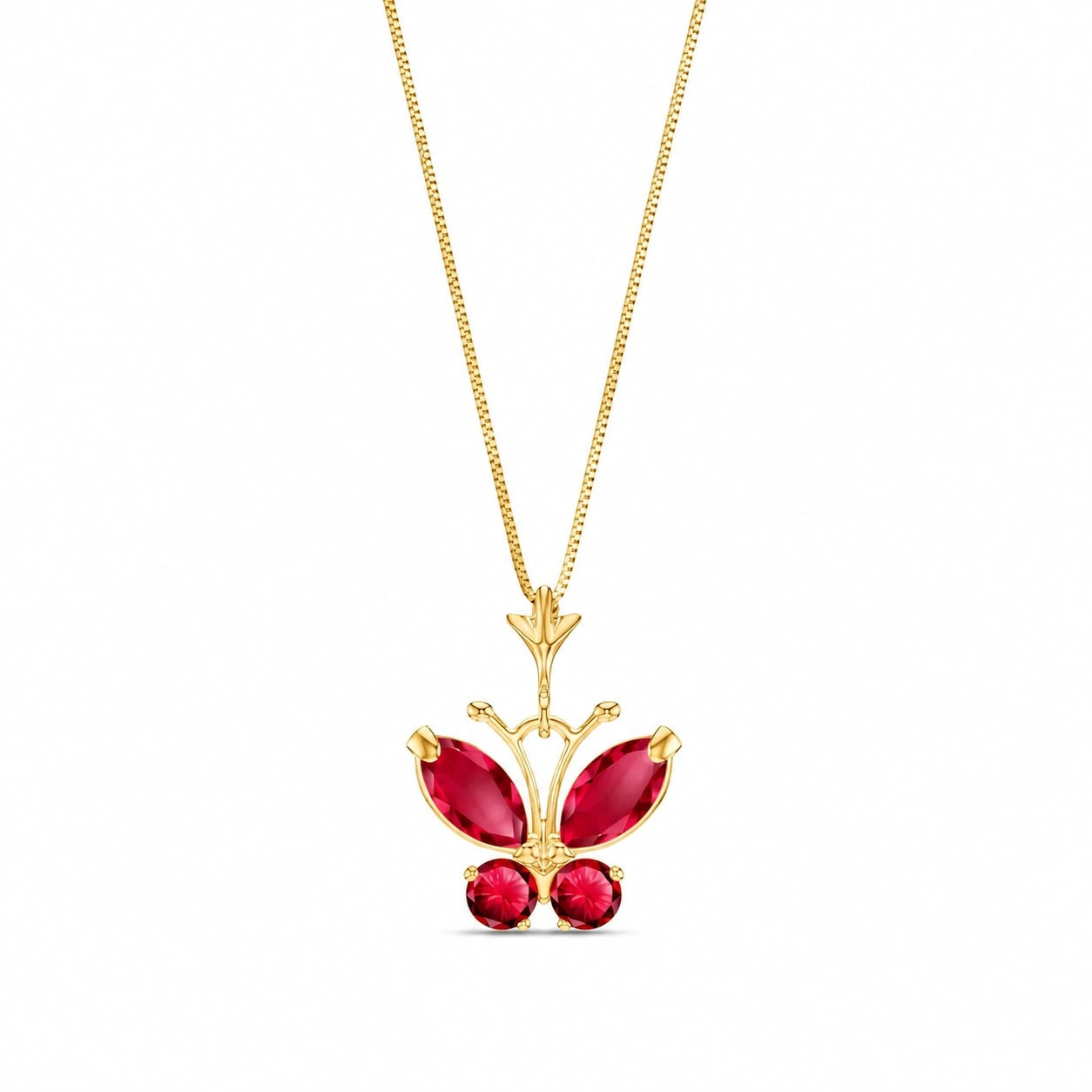 Yellow Gold Eternal Necklace Blue Topaz 10K — Miranda