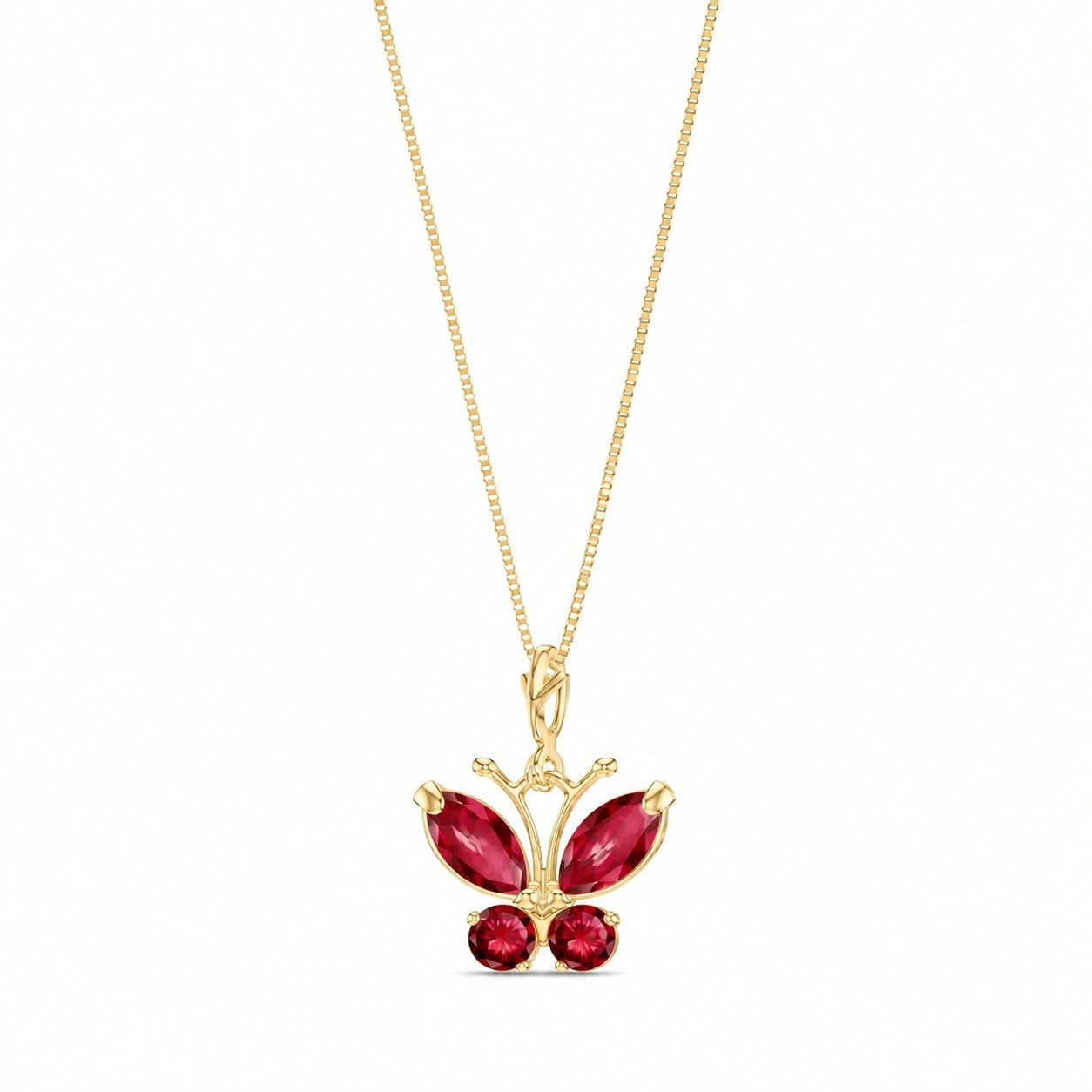 Yellow Gold Eternal Necklace Blue Topaz 10K — Miranda