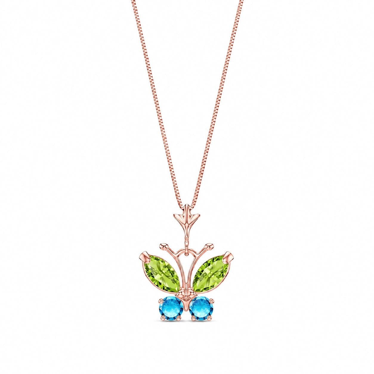 Rose Gold Eternal Necklace Citrine 10K — Miranda