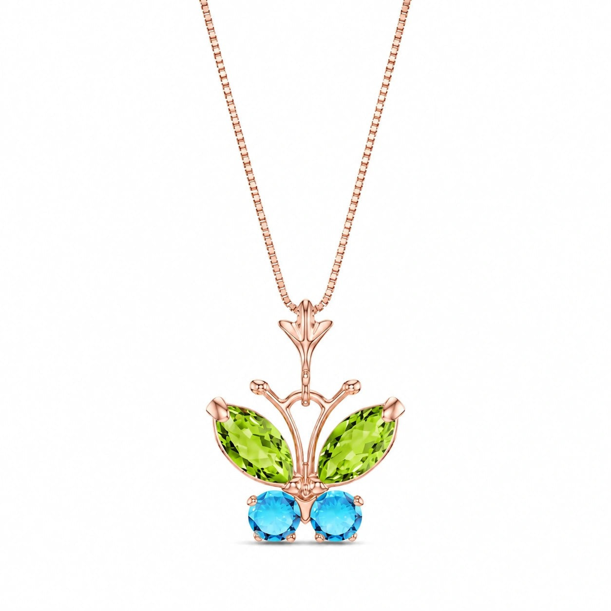 Rose Gold Eternal Necklace Citrine 10K — Miranda