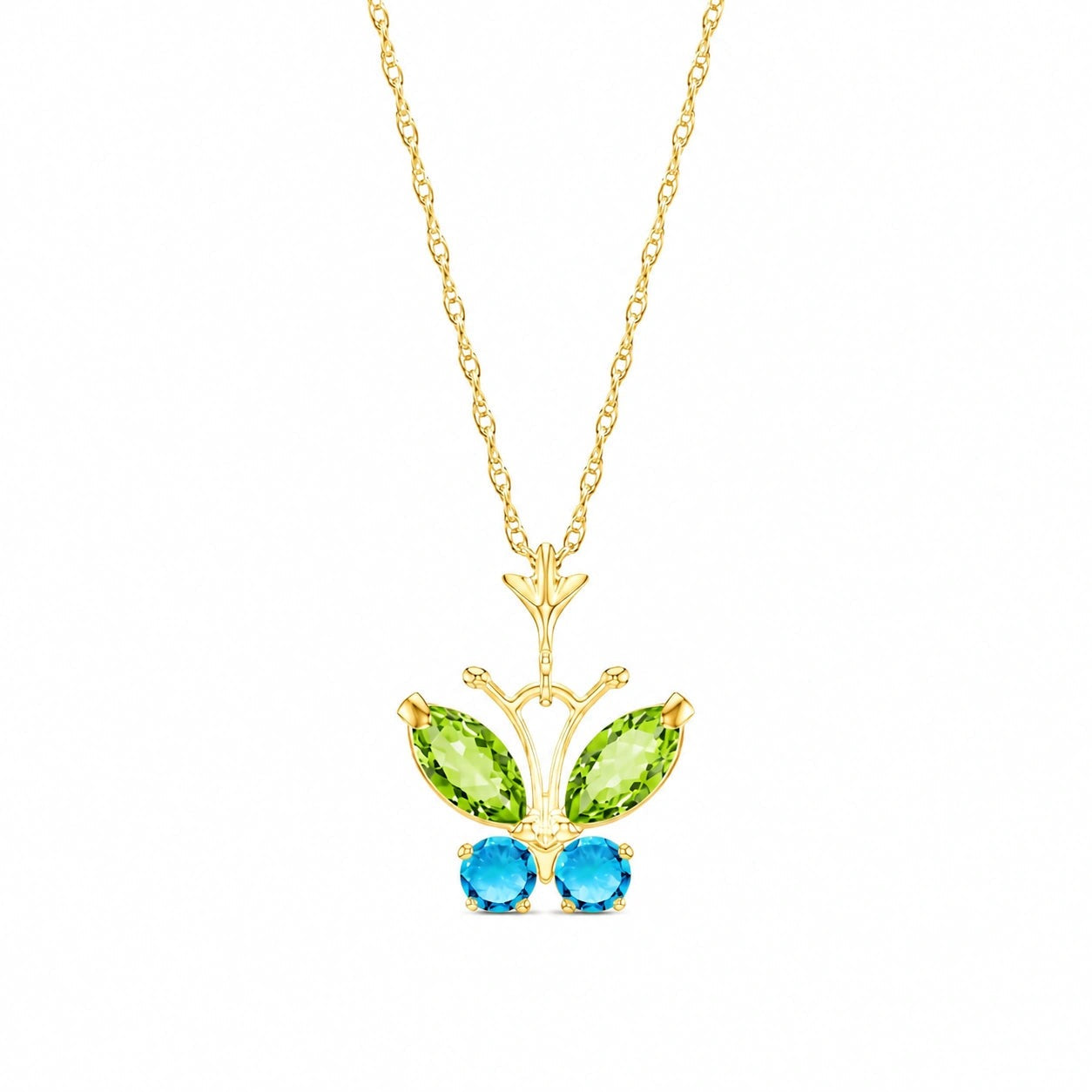 Yellow Gold Eternal Necklace Citrine 10K — Miranda