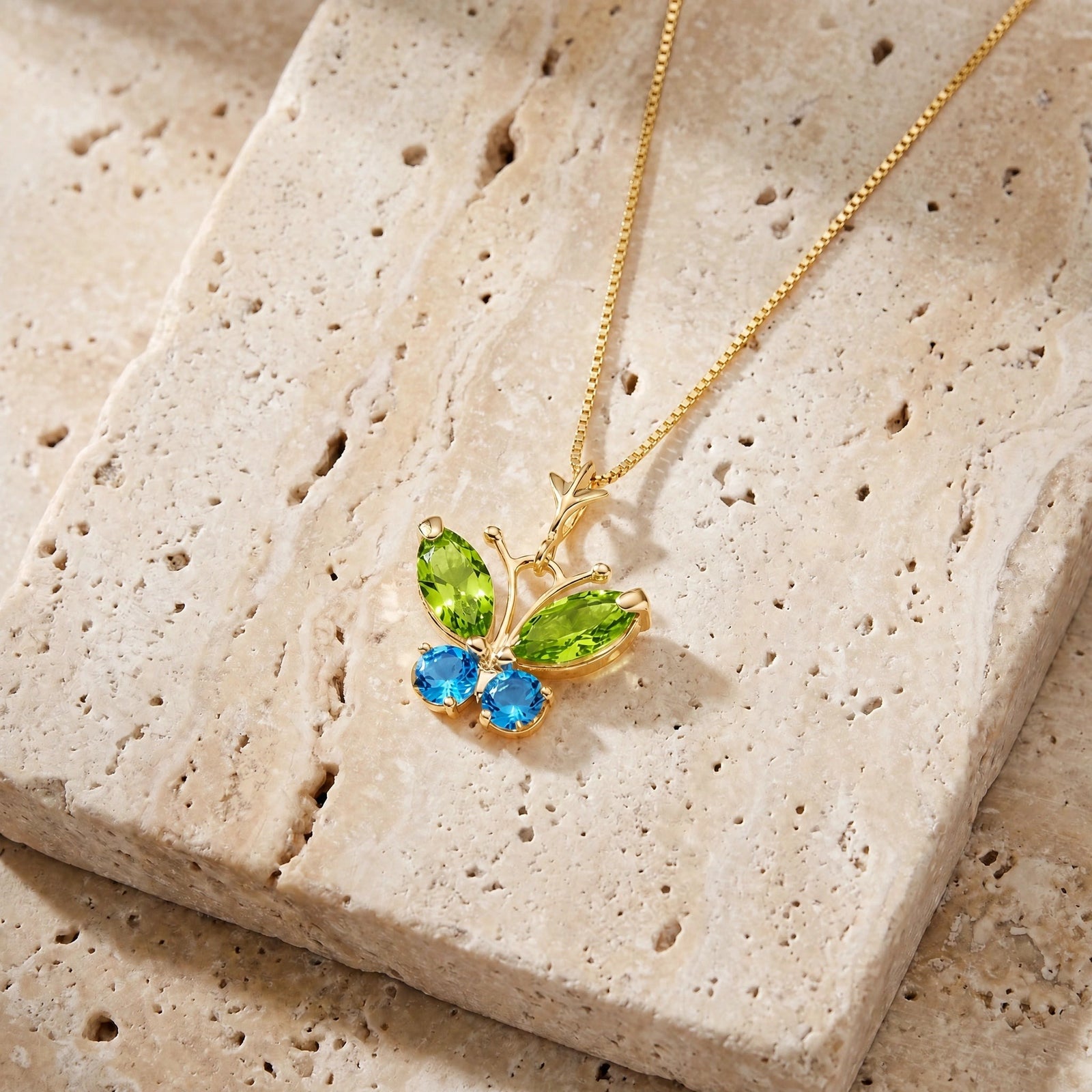 Yellow Gold Eternal Necklace Citrine 10K — Miranda