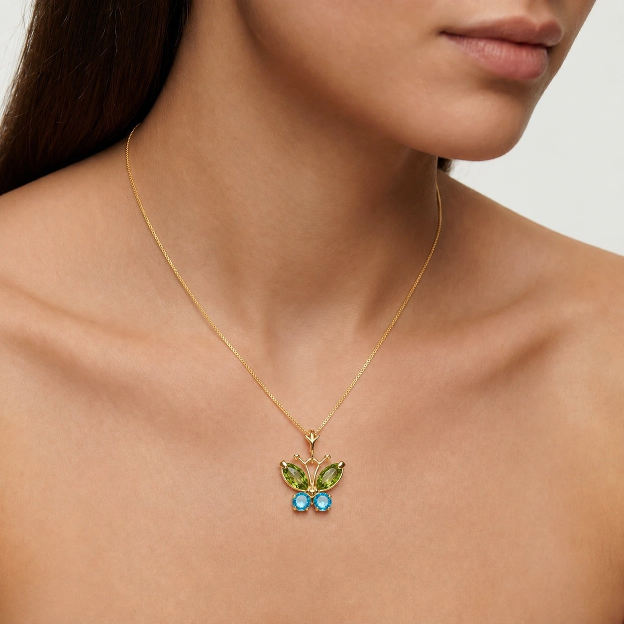 Yellow Gold Eternal Necklace Citrine 10K — Miranda